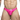 Pink men's underwear with brand label on a white background