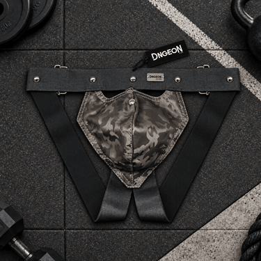 DNGEON Peekaboo Jockstrap Camo-DMBL04-TitaniumCamo-OS-2