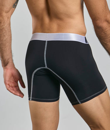MaleBasics Microfiber Boxer Brief-MBM02-Black-S-2