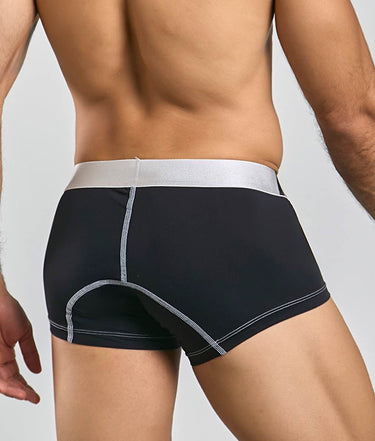 MaleBasics Microfiber Boxer-MBM01-Black-S-2