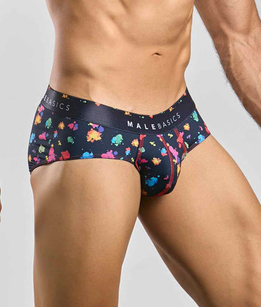 Malebasics New Hipster Brief Black Splash-MB203-BlackSplash-S-2
