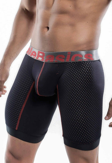 Malebasics Performance Titanium +Fit Athletic Boxer - MBP02 - Black - S - 2
