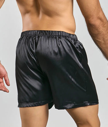 Malebasics Shorts Satin-MBW01-Black-S-2