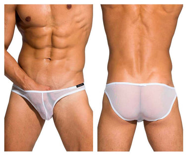 Bikini - Mens Desire Intima Low Rise Bikini Private Structure DIAMU3455BT - S - White - Private Structure_DIAMU3455BT_White_S - Private Structure - 2