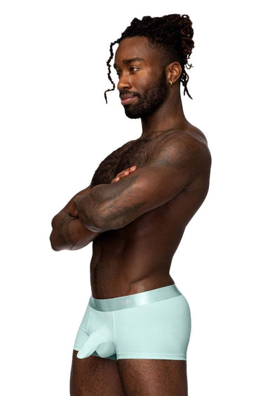 Mens Easy Breezy Mini Short with Sleeve Male Power 129 - 281 - Male Power_129 - 281_Aqua_S - 2