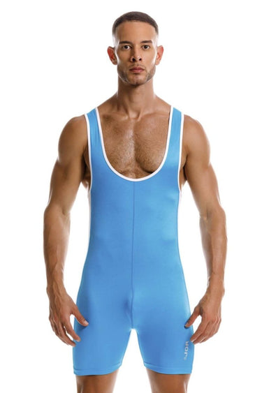 Mens Fighter Bodysuit JOR 2216 - JOR_2216_Turquoise_S - 1
