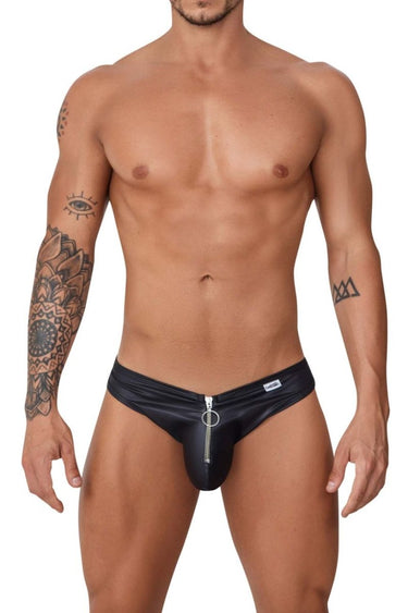 Mens Fringe Jockstrap CandyMan 99753 - CandyMan_99753_Black_S/M - 1