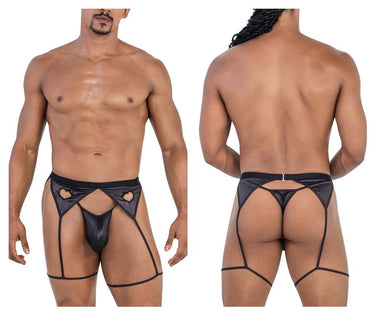 Mens Garter Outfit CandyMan 99785 - CandyMan_99785_Black_S/M - 2
