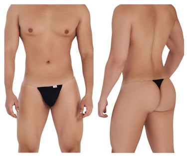 Mens Invisible Micro Thongs CandyMan Four Colors-CandyMan_99548_Black_S-2