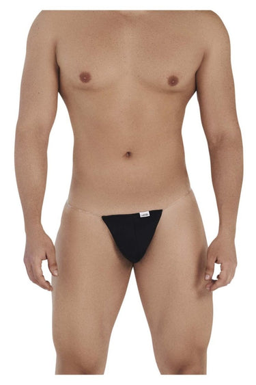 Mens Invisible Micro Thongs CandyMan Four Colors-CandyMan_99548_Black_S-1