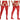 Mens Lace Garter - Jockstrap Outfit CandyMan 99550 - CandyMan_99550_Red_S/M - 2