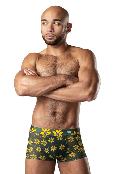 Mens Petal Power Pouch Short Male Power 145 - 285 - Male Power_145 - 285_Daisy Print_S - 1