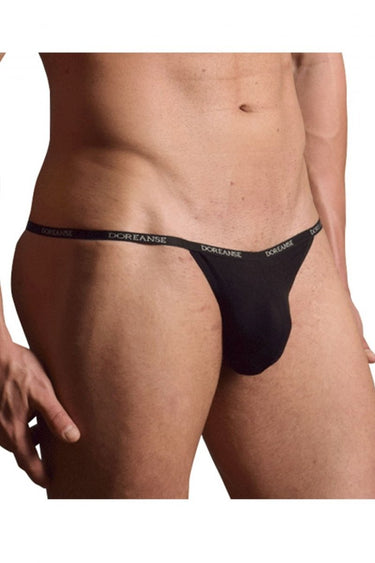 Mens Ribbed Modal T - thong Doreanse 1330 - BLK - Doreanse_1330 - BLK_Black_S - 1