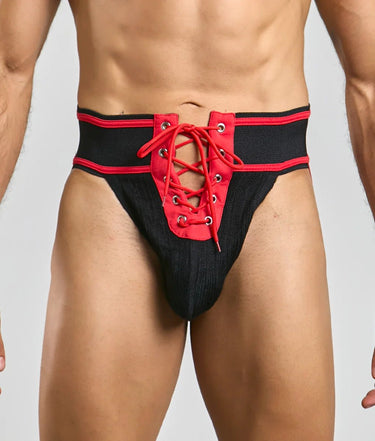 MOB Football Jockstrap-MBL102-Red-S-1