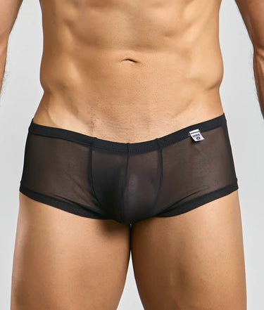 MOB Men's Sexy Sheer Hip Brief-MBL04-Black-SM-1