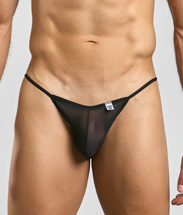 MOB Men's Sheer Bikini-MBL03-Black-SM-1
