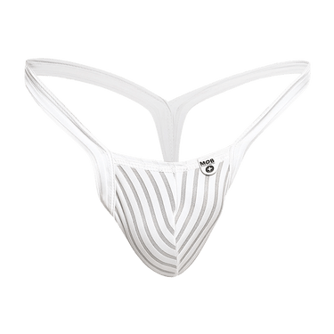 Thong - MOB Y Buns Thong OUT - White Sheer - S - MBL52 - WhiteSheer - S - MOB Eroticwear - 2