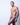 Male model standing sideways wearing blue lace thong with floral pattern from the Lace Thongs for Men collection.