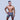 Smiling male model wearing colorful graphic hipster boxer briefs with blue waistband from the Malebasics Hipster collection.