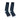Pair of navy blue men's socks with white polka dots and contrasting toe from the Malebasics Men's Socks collection.