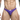 Purple men's underwear with a visible brand label on a white background