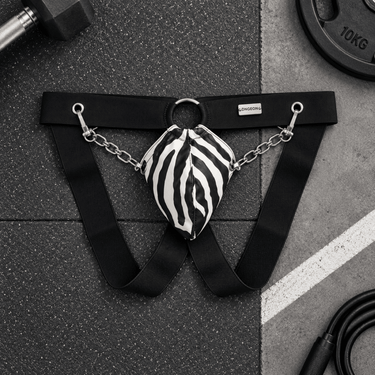 DNGEON Chain Jockstrap-DMBL02-Zebra-OS-2