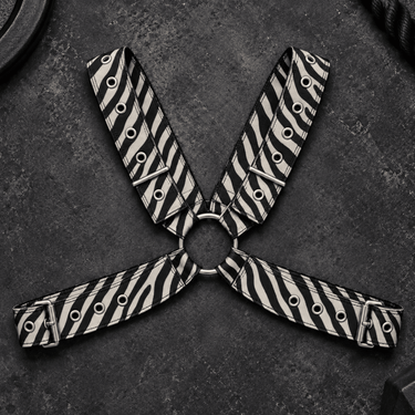 DNGEON CLASSIC CROSS HARNESS-DMBL12-Zebra-OS-3