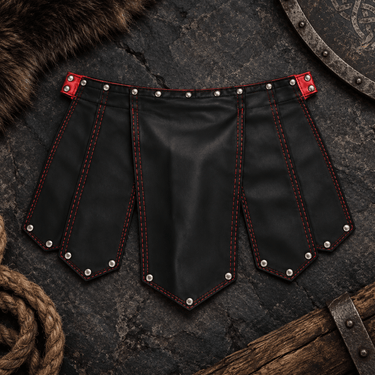DNGEON Roman Skirt new colors-DMBL10-BlackRed-OS-3