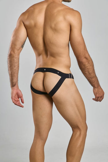 DNGEON Snap Jockstrap-DMBL03-Black-OS-2