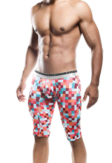 Boxer Brief - Malebasics Athletic New Hipster Boxer Brief MB204 - Green Pixels - L - MB204 - GreenPixels - L - Malebasics - 3