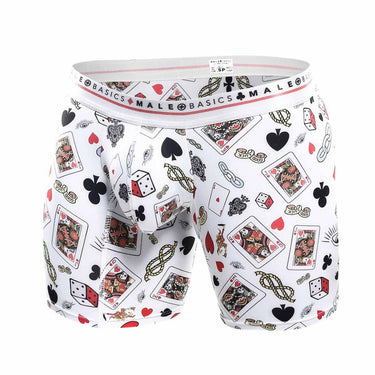 Boxer Brief - Malebasics Boxer Brief Hipster Poker - Poker - 3XL - MB202 - Poker - 3XL - Malebasics - 3