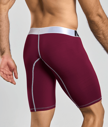 MaleBasics Microfiber Athletic Boxer Final Sale-MBM04-Burgundy-2XL-2