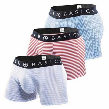 MaleBasics New Trunk Boxer Shorts 3 - Pack - MBT01 - BlackW - S - 2