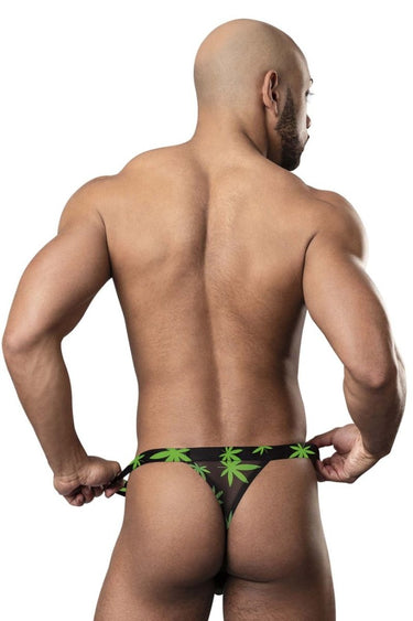 Mens Hazy Dayz Micro Thong Male Power 433 - 294 - Male Power_433 - 294_Pot Leaf_S/M - 3