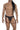 Mens Lace Garter Thongs CandyMan 99803 - CandyMan_99803_Black_S/M - 1