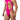 Mens Mesh Bodysuit CandyMan 99643 - CandyMan_99643_Hot Pink_S/M - 4
