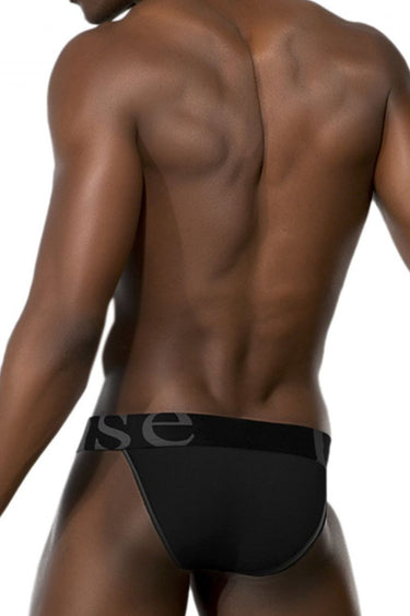 Bikini - Mens Ribbed Micromodal Bikini Doreanse 1313 - BLK - S - Black - Doreanse_1313 - BLK_Black_S - Doreanse - 3