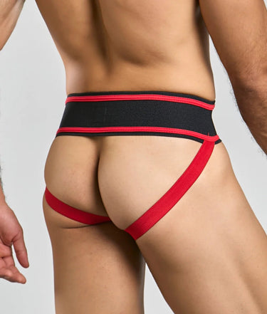 MOB Football Jockstrap-MBL102-Red-S-3