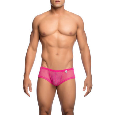 MOB Men's Fishnet Boxer Short - MBL21 - Black - SM - 3